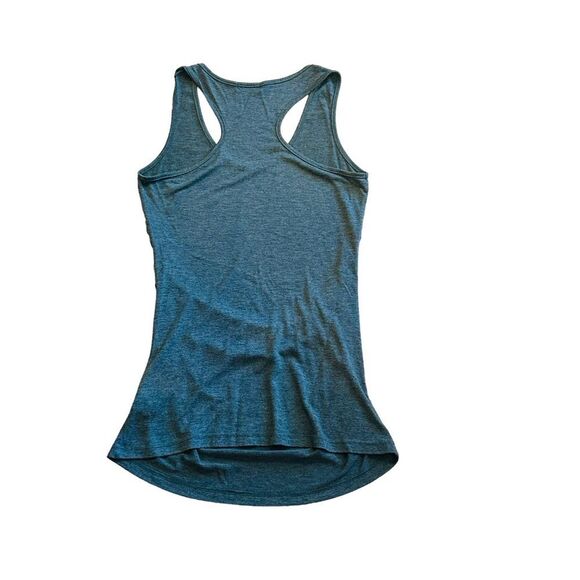 10/$25🦋 Forever 21 Gray Glitter Ruched Racerback Tank - Size Large - Picture 7 of 10